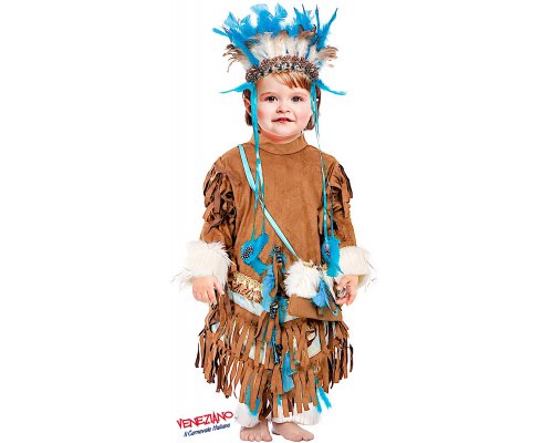 Costume di carnevale INDIANA D'AMERICA NEONATA